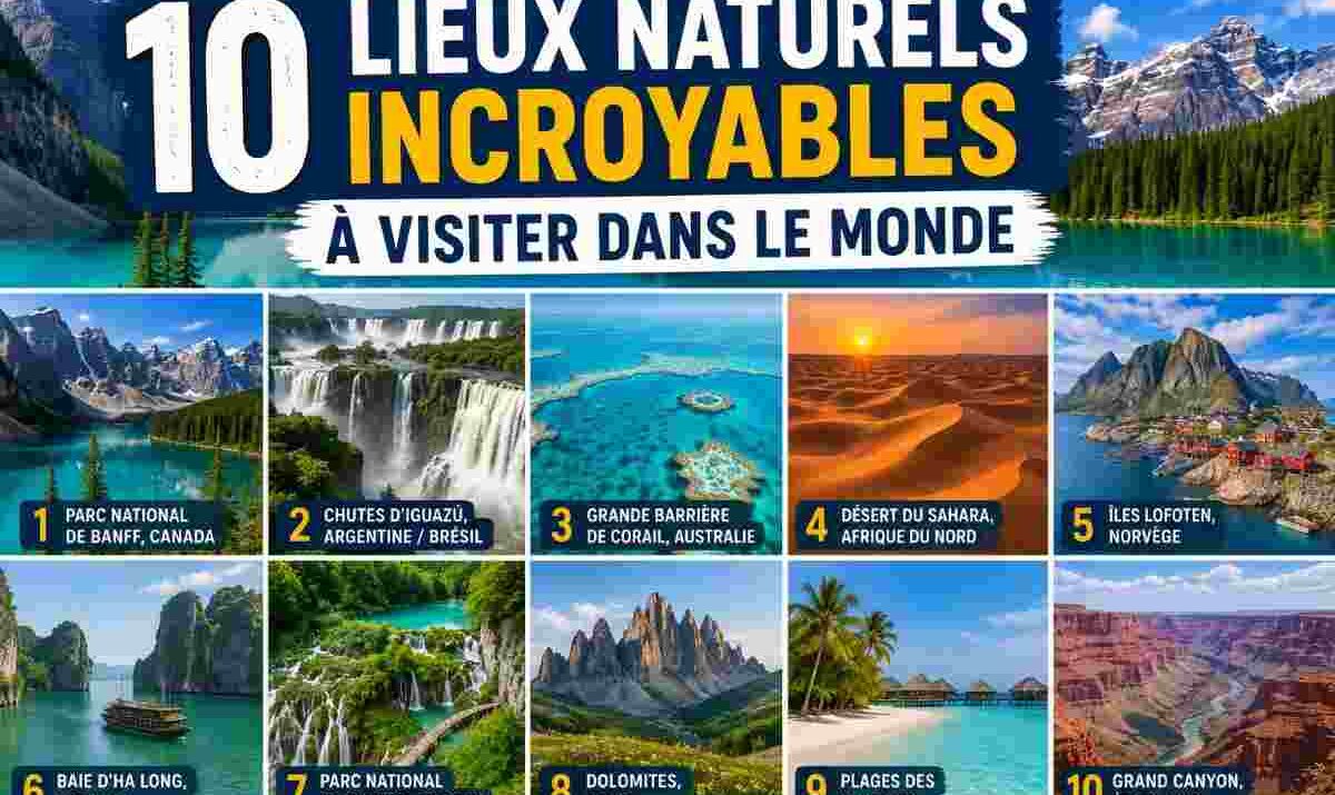 10 lieux naturels incroyables à visiter dans le monde
