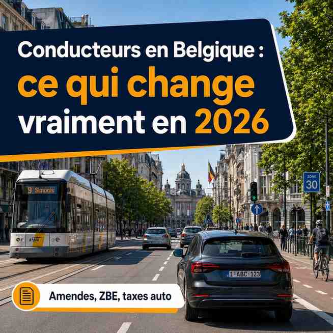 Conducteurs en Belgique : ce qui change vraiment en 2026