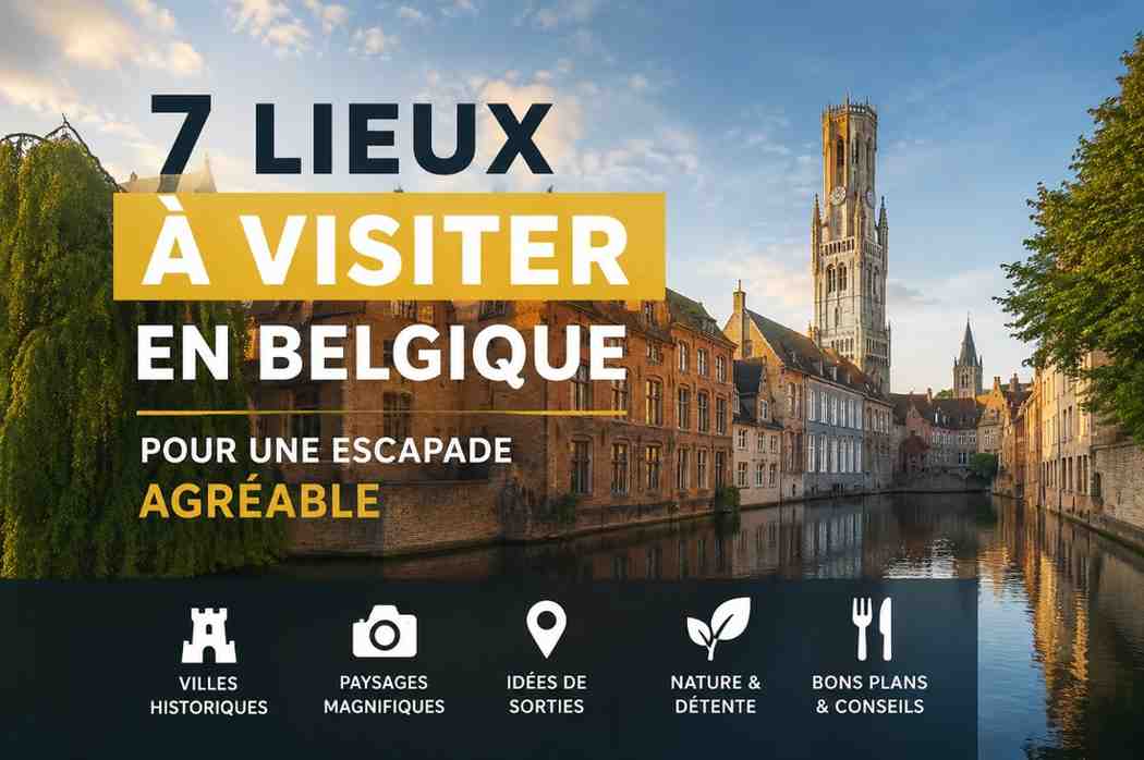 7 idées de lieux à visiter en Belgique pour une escapade agréable
