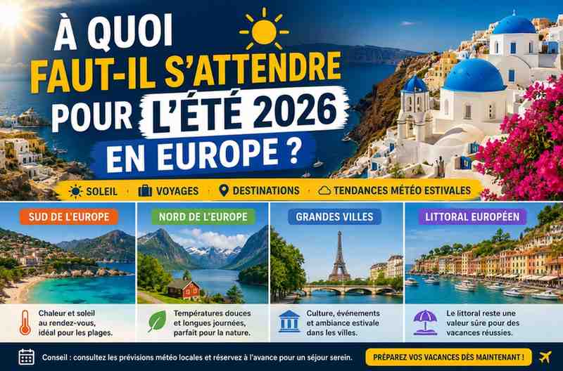 À quoi faut-il s’attendre pour l’été 2026 en Europe ?